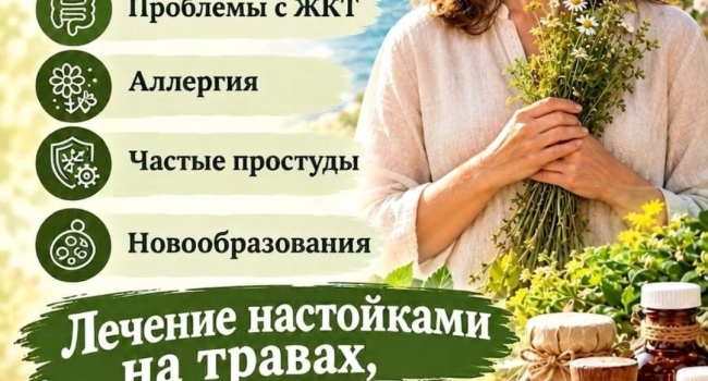 Настойки на травах.